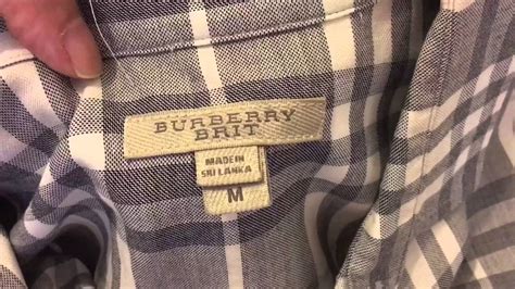 how to tell burberry london shirt made in usa|Burberry check flannel shirt.